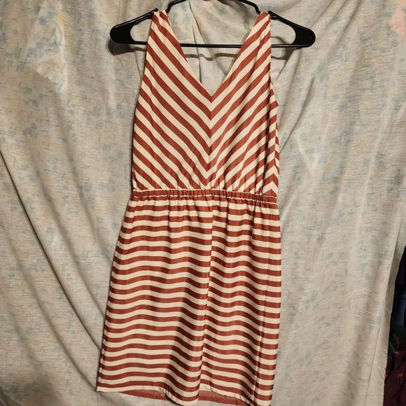 Ann Taylor Loft Mauve and Cream Sleeveless Dress Size XS - Picture 6 of 7
